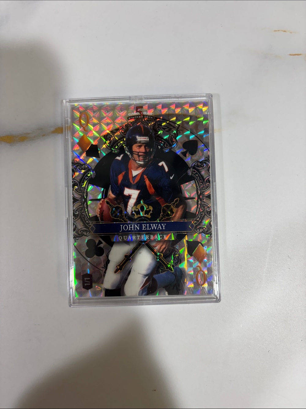 John Elway Football Card 1/1 2026 Wild Card